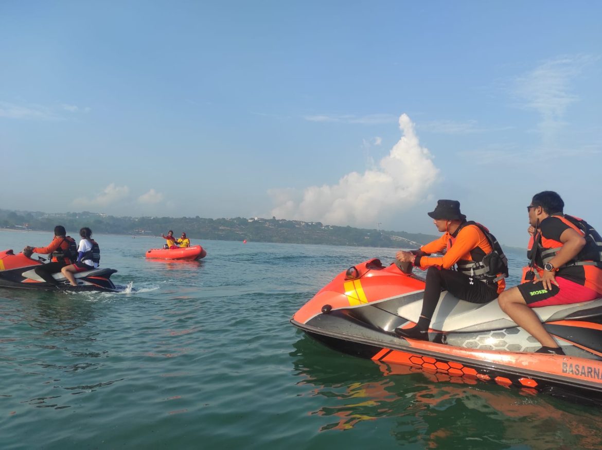 SAR Denpasar Amanakan pelaksnaan triathlon yang berlangsug di Jimbaran Bali pada Minggu (25/2/2024)